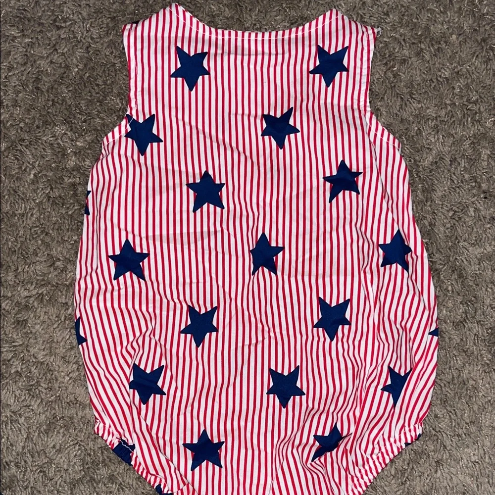 New without tags!! Red and Blue Star-Patterned Kids Romper